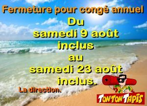 Vacances aout 25
